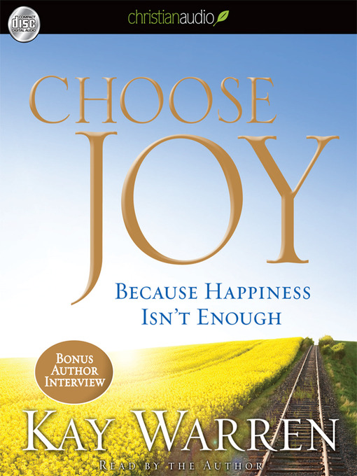 Title details for Choose Joy by Kay Warren - Wait list